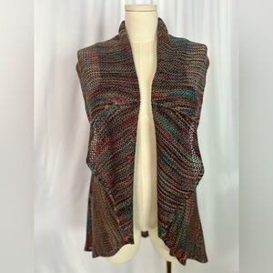 Studio JPR multicolor Knit Open Front Vest (775)